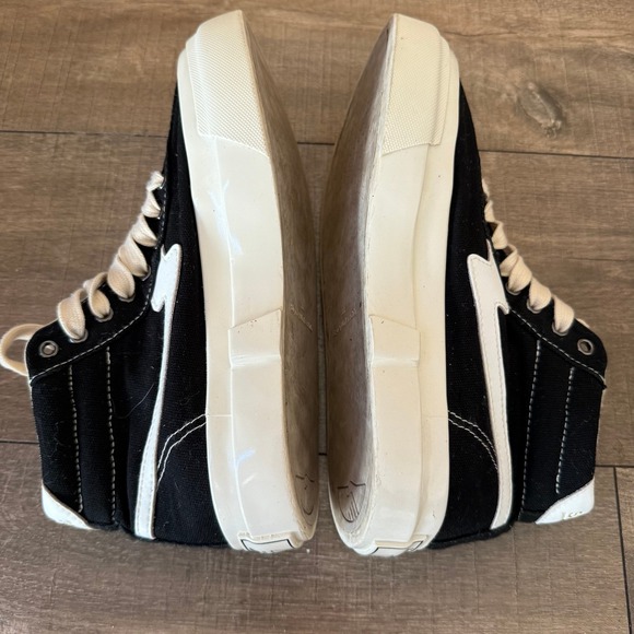 Stepney Workers Club Hi-Top Canvas Sneakers Casual Shoes Black White Sz 38 - Picture 11 of 16